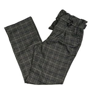 Hot Kiss Plaid Gray Dress Pants,Zipper/Hook Closure.NWOT
